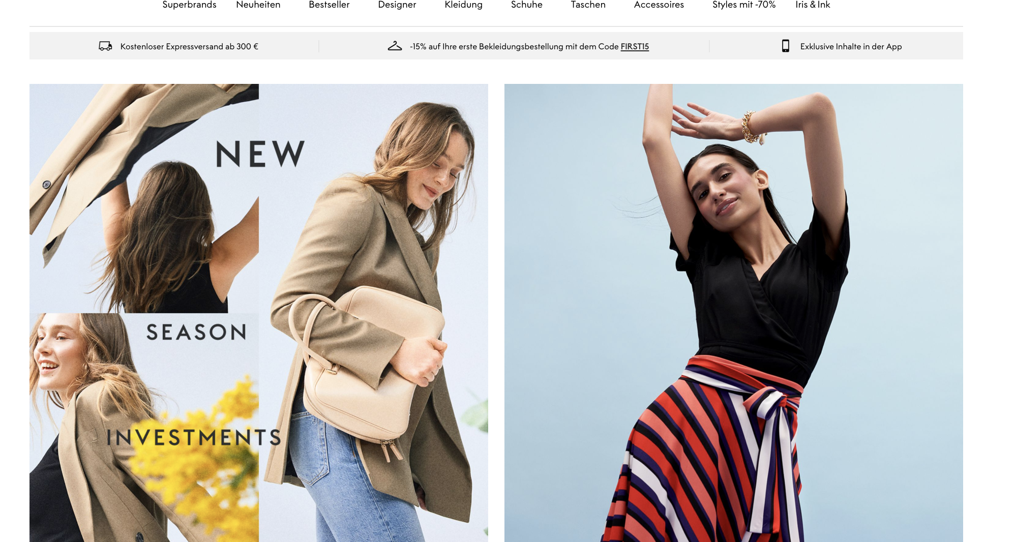 German on sale fashion website